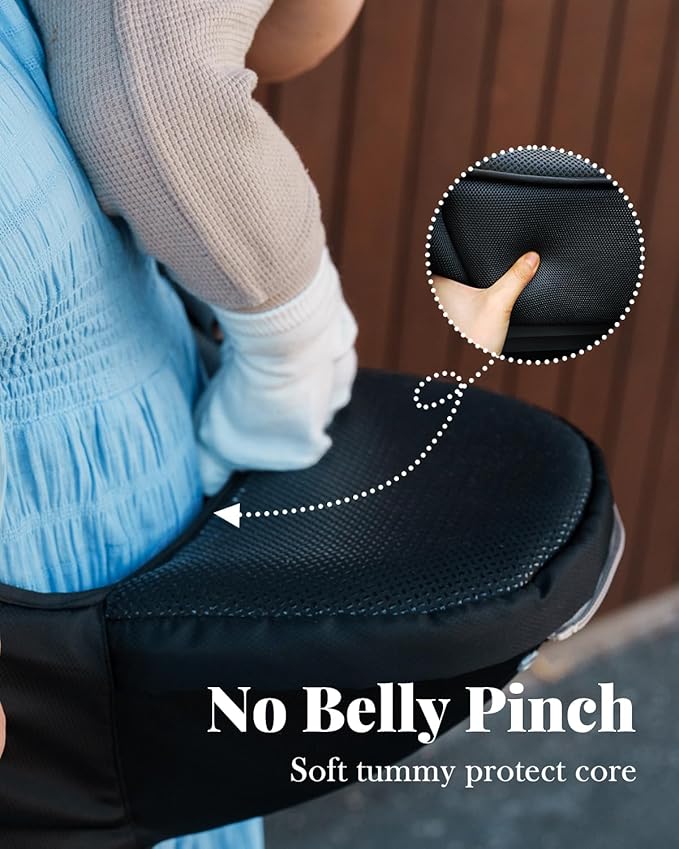 Baby Carrier, MOMTORY Safety-Certified 6-in-1 Baby Carrier Newborn to Toddler, Adjustable Detachable Infant Baby Hip Seat Carrier for 7-50lbs, All Seasons, Perfect for Shopping Travelling-CubbioJoy