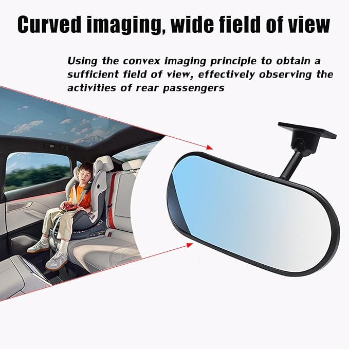 Car Rearview Mirror Rear View Mirrors for Baby 360 Adjustable Automotive Interior Mirrors Cars Mirror Rear Facing Kids Observing (Adhesive Base)-CubbioJoy
