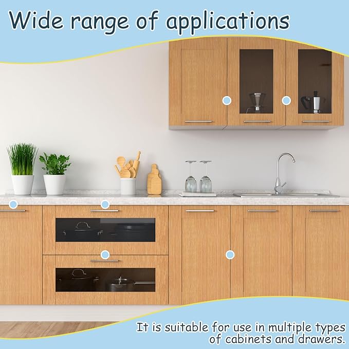 6 Pack Magnetic Cabinet Locks Baby Safety Child Proofing Invisible Locks No Drill Easy Installation for Cabinets Drawers Doors-CubbioJoy