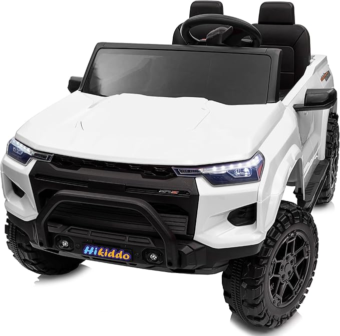 24V 10Ah Ride on Toy for Big Kids, 4WD 2 Seater Electric SUV Kids Car to Drive w/Remote Control, 4x200W Motors - White-CubbioJoy
