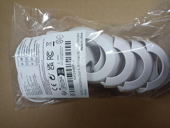 Child Safety Door Knob Covers 4 Pack Reusable Baby Proof Door Knob Locks Baby Proof Door Handle Protector for Kids Universal Fit Easy Grip Lockable Design No Tools Needed-CubbioJoy