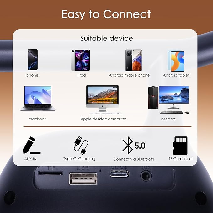 Karaoke Machine for Kids Adults Portable Bluetooth Speaker with 2 Wireless Microphones LED Lights Artistic Design 8-Hour Battery Support Family&Party Choice Fun for All Ages Gifts-CubbioJoy