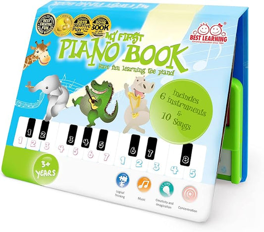 BEST LEARNING My First Piano Book - Educational Musical Toy for Toddlers Kids Ages 3-5 Years - Ideal 3, 4 Year Old Boy or Girl Birthday Present-CubbioJoy