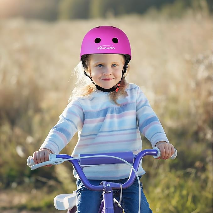 KAMUGO Kids Bike Helmet,Toddler Helmet Adjustable Kids Bicycle Helmet Girls Or Boys Ages 2-8/8-14 Years Old Multi-Sports for Cycling Skateboard Scooter-CubbioJoy