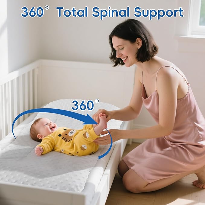 Baby Lounger for Newborn,Baby Nest for Newborn Soft Cotton Breathable for Playtime & Relaxation,Flat Babies Essentials Gifts Newborn Lounger for Boys & Girls 0-12 Months(White Bean)-CubbioJoy