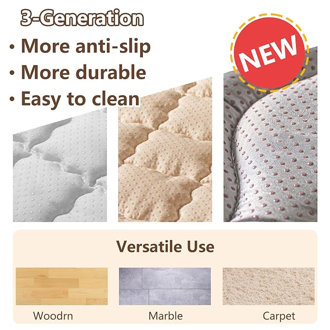 Baby Play Mat, 50x50 Playpen Mat with Super Soft Touch, Activity Mat with Upgraded Anti-Slip Bottom, Machine Washable Crawling Mat for Floor & Picnic(Boho Rainbow)-CubbioJoy