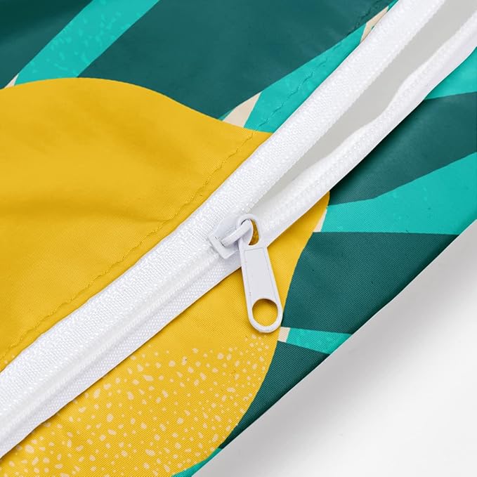 Wet Dry Bag Wet Bag for Swimsuit Travel Beach Pool Stroller Diapers Dirty Yoga Gym Clothes Makeup Bag Waterproof Tropical Palm Leaves Decor Jungle Palm Leaf Favors-CubbioJoy