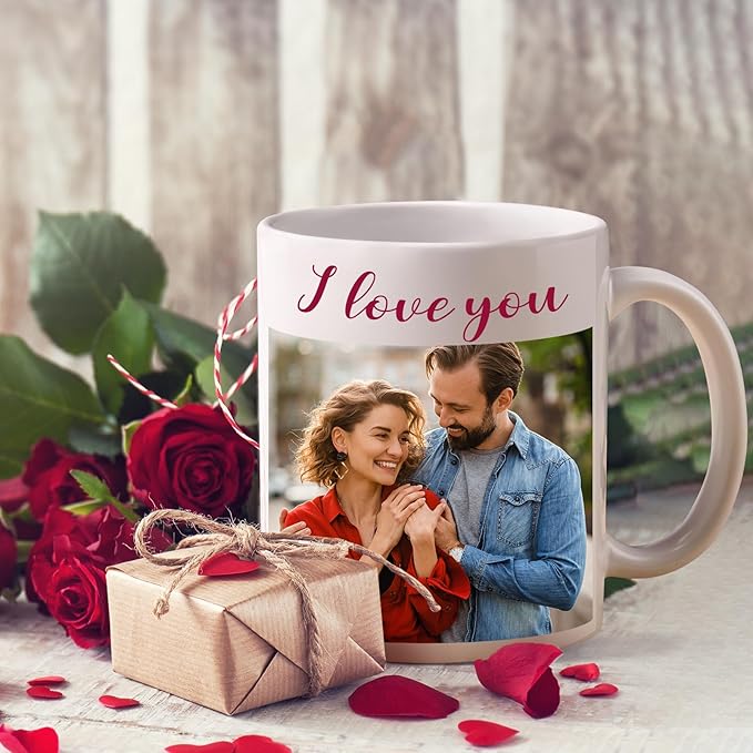 Custom Coffee Mug, Personalized Photo Text and Logo Ceramic Cup, Personalized Gifts for Dad Mom Girlfriend, Best Friend, Christmas Gifts, Party Favors Mug 11oz White Bulk Wholesale-CubbioJoy