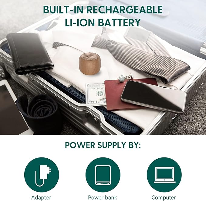 Babelio White Noise Sound Machine for Adults Kids Baby, Mini, 15 Non-looping Sounds, Timer, Memory Function, Easy to Pocket and Travel Green-CubbioJoy