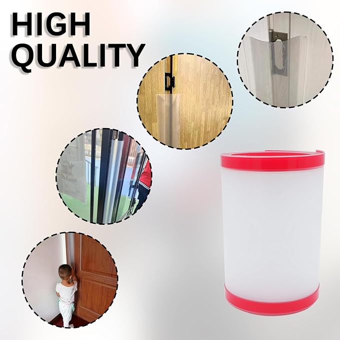 2 PCS Door Pinch Guard for Baby Proofing, Door Protector for Kids Finger Pinch Guard, Door Hinge Cover Door Jam Shield for Child Safety (Frosted 47.24 x 6.69inch)-CubbioJoy