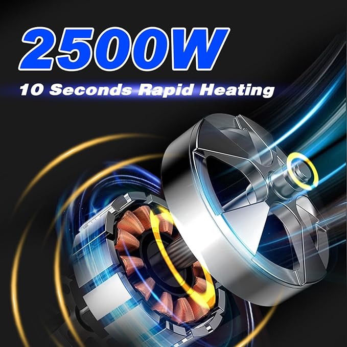 2500W Handheld Steam Cleaner,Portable Car Steamer For Auto Detailing,High-Temperature and Pressure Steam Cleaner For Home, Steam Cleaning Machine for Furniture,Kitchen,Grout,Floor,Tile (Blue)-CubbioJoy