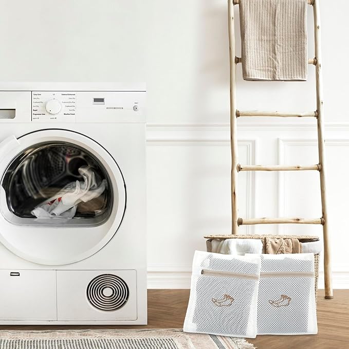 3 PCS Delicate Laundry Bag, Mesh Bags With Zipper for Socks, Underwear, Baby Clothes, Swimsuit - Small Durable Embroidery Bag, Travel Clothing Storage-CubbioJoy