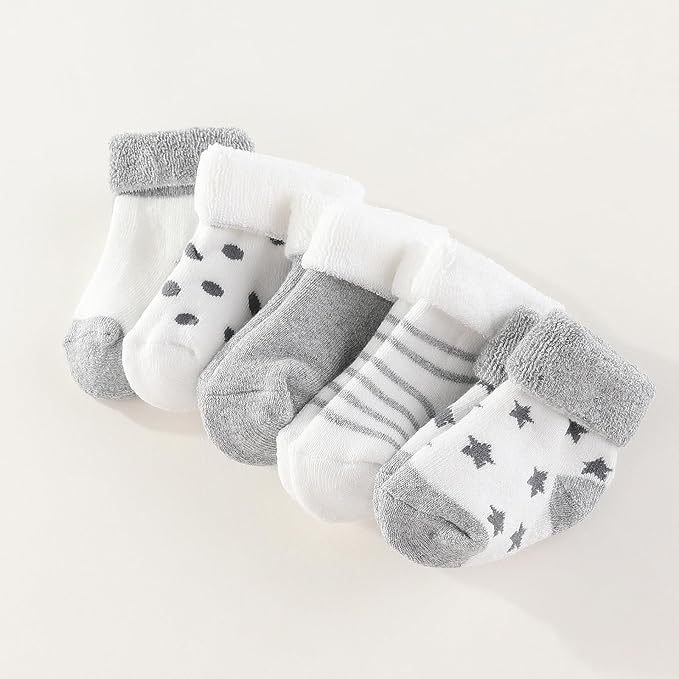 Baby Hats Mittens and Socks Set Cotton Newborn Hat Beanie Soft Infant Girls Boys Caps Gloves 0-6 month-CubbioJoy