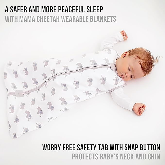 Baby Sleep Sack 1.0 TOG, Organic Cotton Baby Wearable Blanket with Two-Way Zipper, Swaddle Transition Baby Sleeping Bag, All-Season Sleep Sack for Newborn Infant Toddler Boy Girl, 2-Pack, 18-24 Month-CubbioJoy