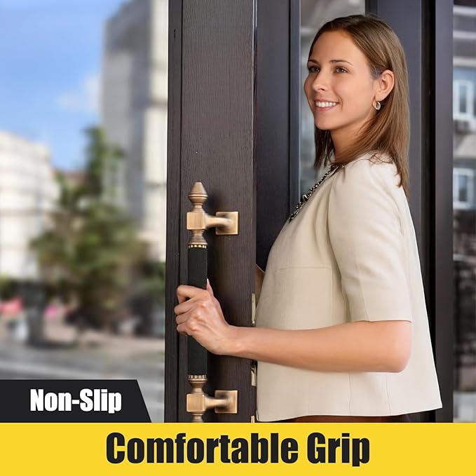 5PCS Commercial Door Handle Covers - Heat-Resistant Neoprene Sleeves with Hook & Loop Closure, Universal Fit for Business/Office/Store Doors-CubbioJoy