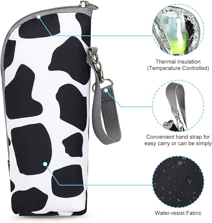 Accmor Baby Bottle Cooler Tote Bags, Insulated Breastmilk Cooler Bag, Nursing Bottle Warmer Bag for Nursing Mom Daycare Travel-CubbioJoy
