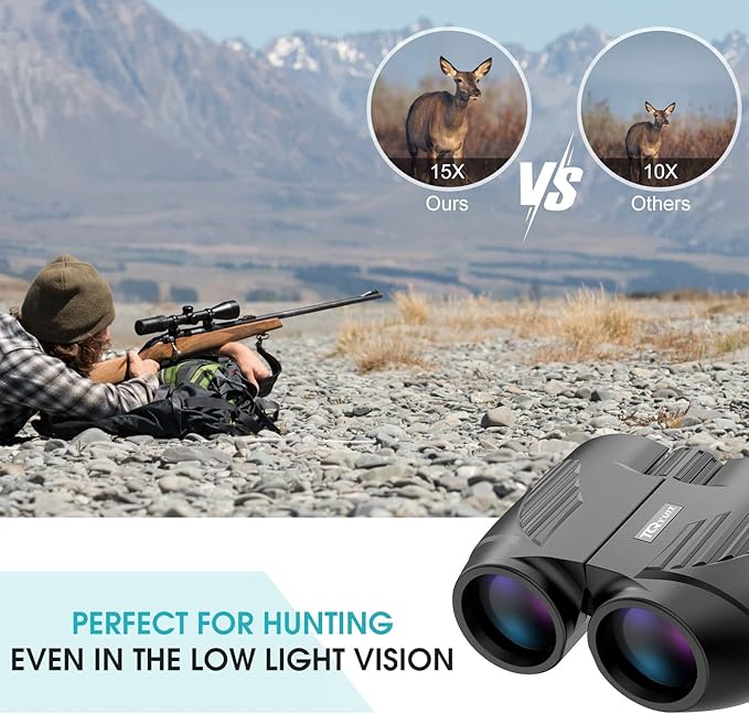 20x25 Binoculars for Adults and Kids, High Power Easy Focus Compact Binoculars with Low Light Vision for Bird Watching and Travel-CubbioJoy