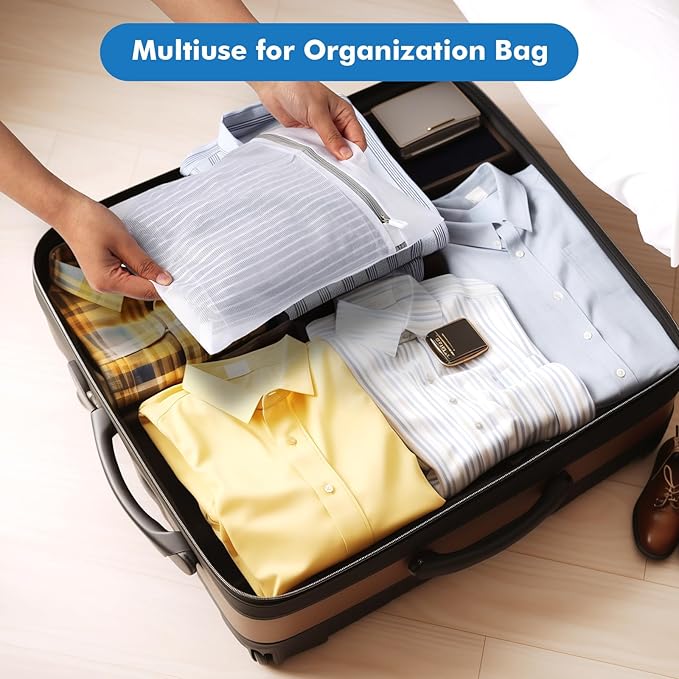 5Pcs Laundry Bags Mesh Wash Bags, Delicate Laundry Bags for Clothes, Hosiery, Underwear, Bed linen - 5 Size-CubbioJoy