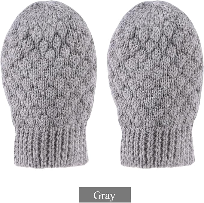 Baby Knit Mittens Toddler Boys Girls Gloves Winter Infant Newborn No Scratch Mitten 0-3 Years-CubbioJoy