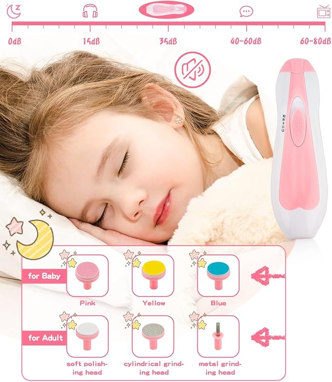 Baby Grooming and Healthcare Kit, Portable Baby Safety Care Set with Hair Brush Comb Nail Clipper Nasal Aspirator for Nursery Newborn Infant Girl Boy (32 in 1, Pink)-CubbioJoy