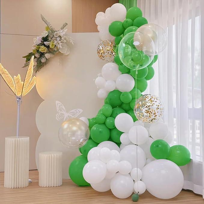 140pcs Lime Green Round Balloons Different Sizes 18 12 10 5 Inch Latex Balloons for Arch Decoration Party Balloon Kit for Graduation Birthday Party Wedding Balloon Baby Shower Decoration-CubbioJoy