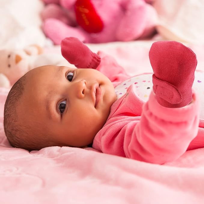 Adjustable Baby Mittens No Scratch Newborn Cotton Breathable Gloves Warm Baby Mitts for Boys Kids-CubbioJoy