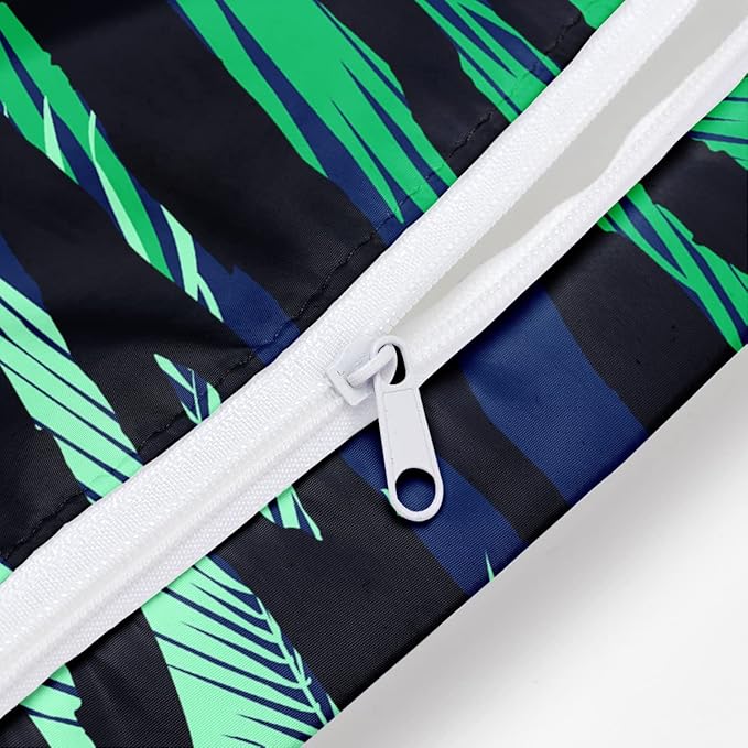 Wet Bag, Wet Dry Bag, Wet Bag for Swimsuit, Travel, Beach, Pool, Diapers, Dirty Yoga Gym Clothes, Makeup Bag, Waterproof Tropical Palm Leaves Decor Jungle Palm Leaf Favors-CubbioJoy