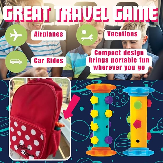 Challenge Your Mind with Tic Tac Totem: 3D Tic Tac Toe Travel Game & Brain Game for Strategy Enthusiasts, Ages 6+ (4X4)-CubbioJoy