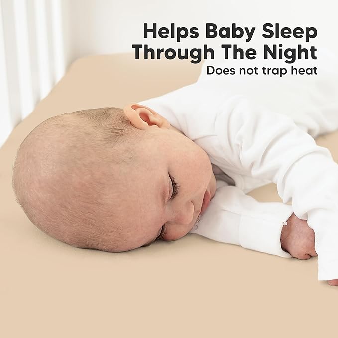 KeaBabies 2-Pack Organic Crib Sheets for Boys, Girls - 52x28 Fitted Crib Mattress Sheet Neutral, Breathable Jersey Cotton Cover for Baby Bed, Toddler Mattress, Soft & Cute Prints (Rust)-CubbioJoy