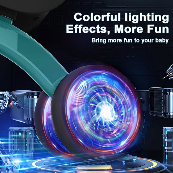 Colorful Lighting Baby Balance Bike Toys for 1 Year Old Boy Girl Gifts, 10-36 Month Toddler Balance Bike, No Pedal 4 Silence Wheels & Soft Seat First Riding on Toys, 1st Birthday Gifts-CubbioJoy