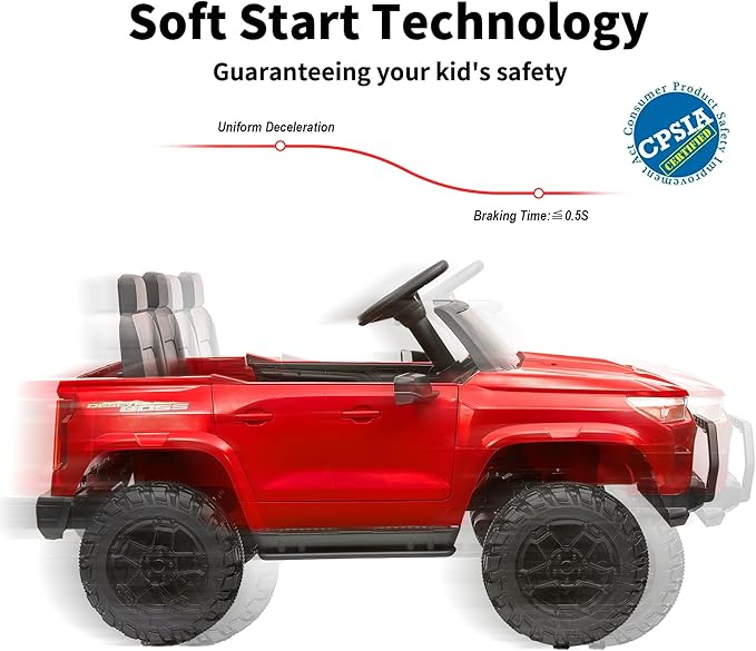 24V 10Ah Ride on Toy for Big Kids, 4WD 2 Seater Electric SUV Kids Car to Drive w/Remote Control, 4x200W Motors - Red-CubbioJoy