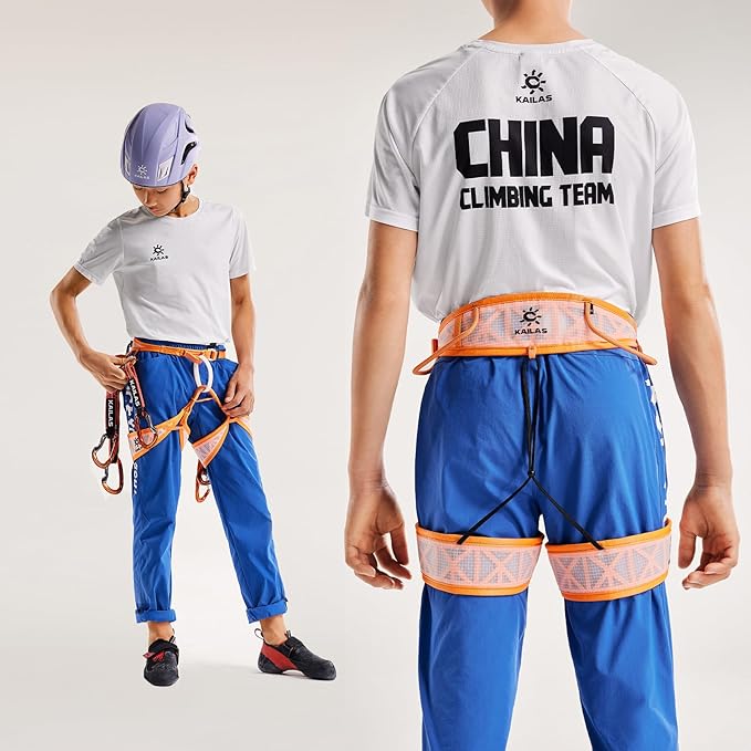 KAILAS Kids Rock Climbing Harness Child Safety Belt Climbing Gear Adjustable Lightweight Indoor Gyms Beginners Youth-CubbioJoy