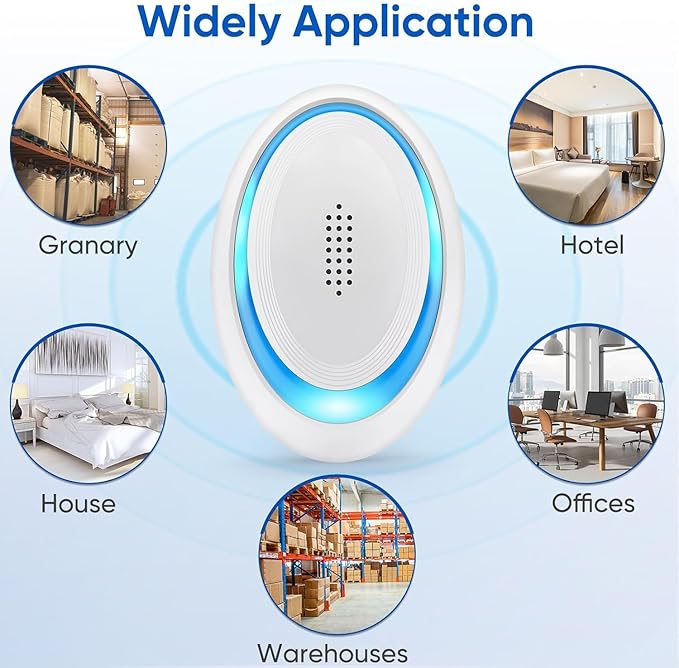 2025 Upgraded Spider Repellent Indoor, 6 Pack Ultrasonic Pest Repeller, Roach Repellent Plug, Roach Repellent Plug for Roach, Rodent, Mouse, Mosquito, Mice, Ant, Bugs Electronic Plug-in Pest Control-CubbioJoy