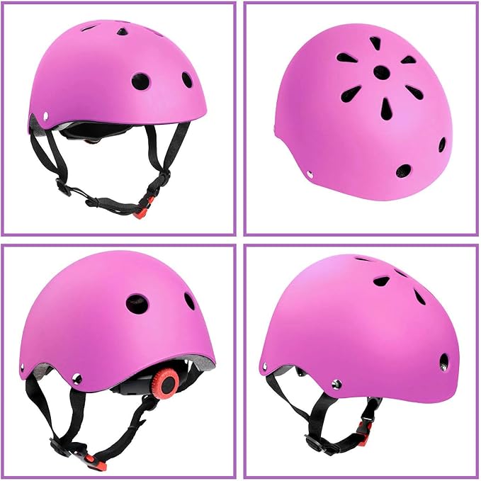 Adjustable Helmet for Ages 3-16 Kids Toddler Boys Girls Youth,Protective Gear with Elbow Knee Wrist Pads for Multi-Sports Skateboarding Bike Riding Scooter Inline skatings Longboard Roller Skate-CubbioJoy