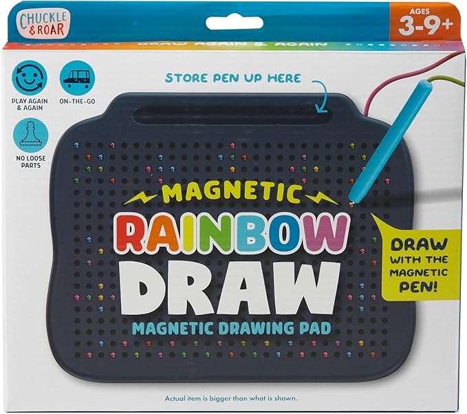 Chuckle & Roar Magnetic Drawing Board Rainbow and Stencil Edition-CubbioJoy