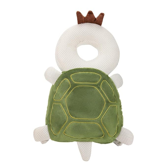 Baby Head Protection Backpack - Soft & Comfortable, Cute Cartoon Design, Turtle-CubbioJoy