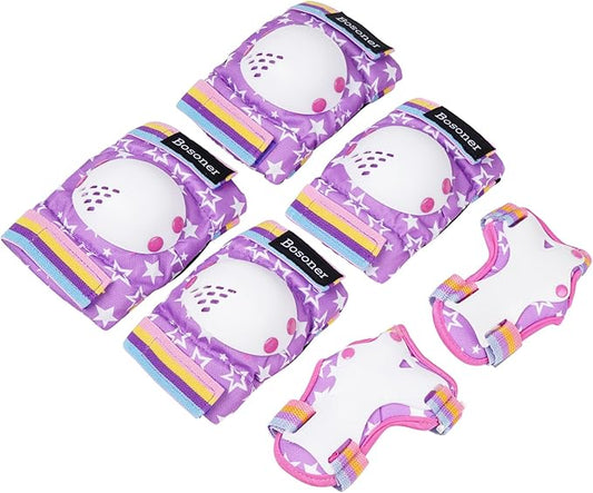 BOSONER Kids/Youth Knee Pad Elbow Pads for Roller Skates Cycling BMX Bike Skateboard Inline Rollerblading, Skating Skatings Scooter Riding Sports-CubbioJoy