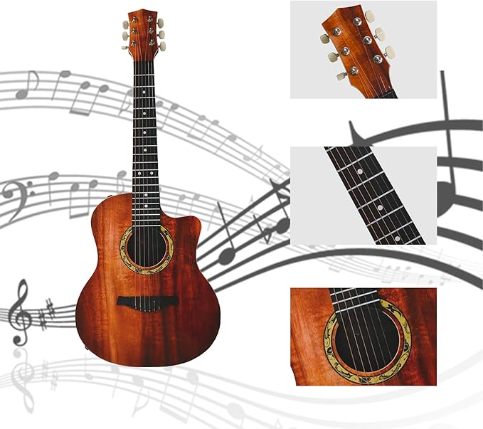 31 Inch Guitar Toy for Kids, 6Strings, Guitar Musical Instrument Toy, Birthday Present for Beginner Children Boys Girls , Beginner Practice First Musical Instrument for Children, Toddlers-CubbioJoy