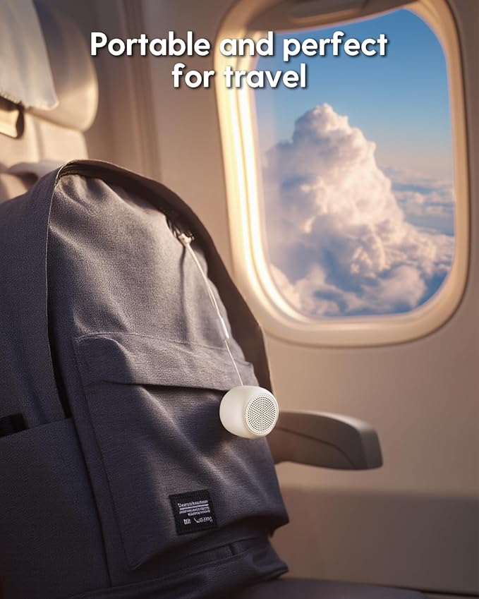 Babelio White Noise Sound Machine for Adults Kids Baby, Travel Sound Machine for Sleep, Mini and Portable, 15 Non-looping Sounds, Timer, Memory Function, Easy to Pocket and Travel, Putty Gray-CubbioJoy