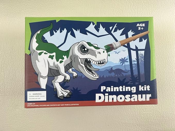 3D Dinosaurs Painting Kit with 12 Dinos for Kids Age 3-15, Arts and Crafts Kits Drawing Toys with Dinosaurs Set Creativity Gifts for Boys and Girls-CubbioJoy