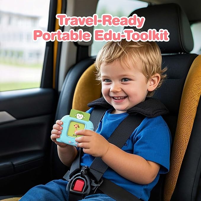 296 Sight Words Talking Flash Cards for Toddlers 1 2 3 4 5 6 Year Old, Pocket Speech, Sensory Speech Therapy Toys, Learning Toys for Montessori and Autism Children, Gifts for Boys (Blue)-CubbioJoy