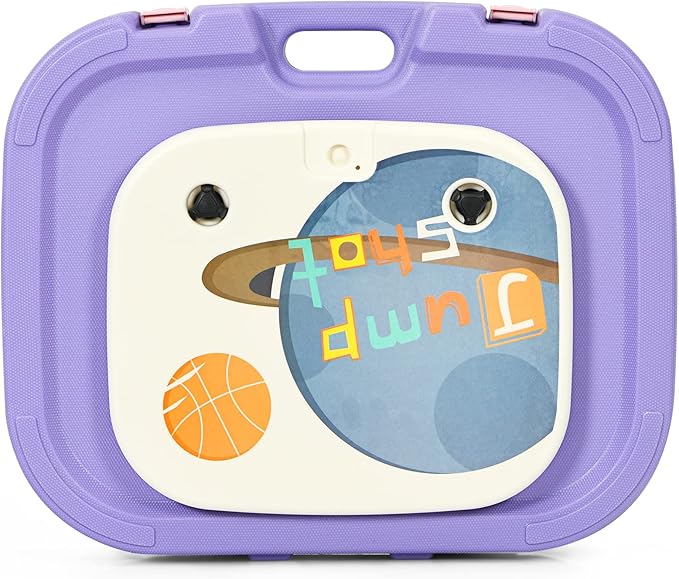 Costzon Kids Basketball Hoop, 2 in 1 Toddler Basketball Hoop Toy Set with Ring Toss & Storage Box for Boys Girls Baby, Portable Basketball Hoop Stand with Adjustable Height for Indoor Outdoor-CubbioJoy