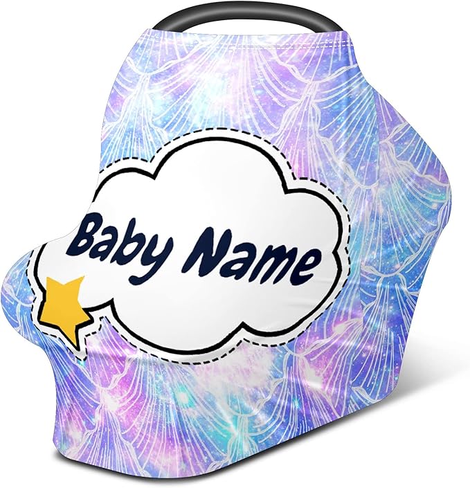 Baby Car Seat Stroller Cover Nursing Cover New Mom Breastfeeding Scarf Soft Stretchy Infant Carrier Cover Car Canopy Coverage-CubbioJoy