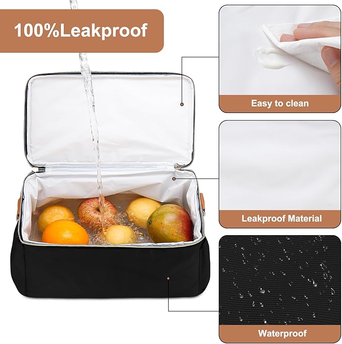 Breastmilk Cooler Bag with 6 Ice Pack, Wearable Breast Pump Bag Compatible with Willow, Elvie, Medela & Momcozy M5/S12 Pro Pumps & Accessories for Work, Travel and Family Use Black-CubbioJoy