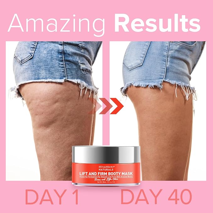Anti Cellulite Body Firming Cream: Tightening & Lifting Booty Lotion with 3D Thermal Tech for Thighs, Belly, Bum & Women Sagging Skin, Shea Butter & Coconut Oil, 3.4 oz-CubbioJoy