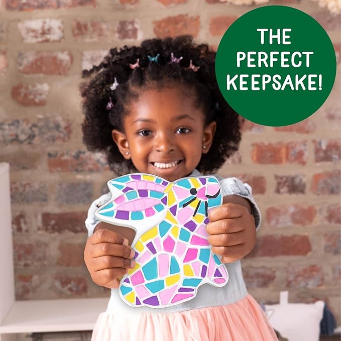 Creative Roots Paint Your Own Bunny Garden Stone, Craft Kits, Stepping Stones Kit for Kids, Ceramics to Paint, Ages 6+-CubbioJoy