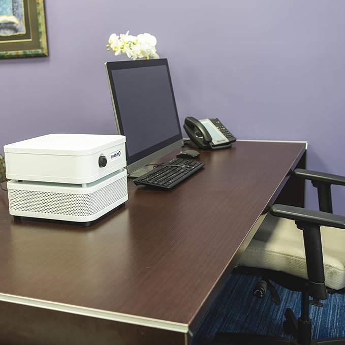 Austin Air it Personal Air Purifier - Sleek Allergy Air Purifier for Office & Room - Capturesf Particles Bedroom Purifier Air Filter - Stylish Tabletop Purifier for Dust, Model C100C1-CubbioJoy