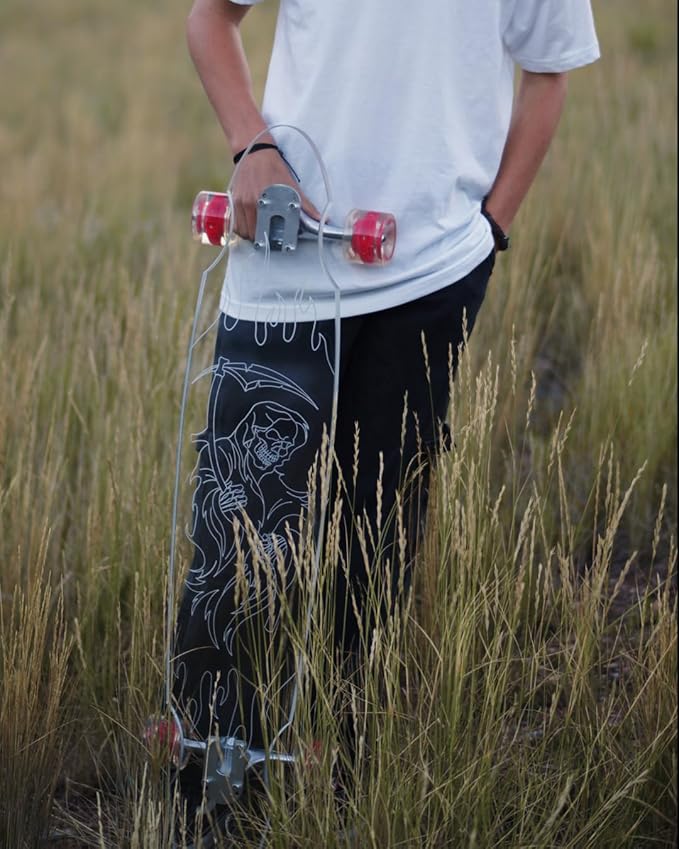 Clear Longboard Skateboard - Transparent Acrylic Long Boards with Light-Up LED Wheels for Smooth Rides - Ride The Streets in Style with Longboard Built for Beginners & Pros Alike-CubbioJoy