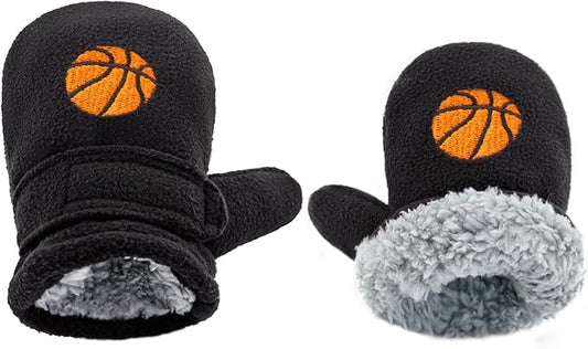 BAVST Baby Toddler Winter Mittens Girls Warm Fleece Lined Gloves Kids Sherpa Lined Mittens for Boys-CubbioJoy