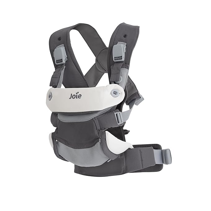 Joie Savvy lite 3-in-1 Baby Carrier – Lightweight, Ergonomic Baby Carrier with 3 Carry Positions, Padded Straps, and Lumbar Support (Cobblestone)-CubbioJoy
